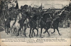 King George and His Sons off on a Jaunt Postcard