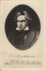C. V. Beethoven - Portrait Postcard
