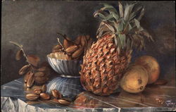 Pineapple and Other Fruit Still Life Postcard Postcard