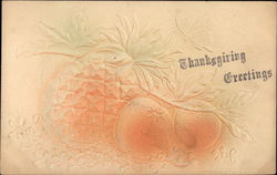 Thanksgiving Greetings - Fruit Postcard