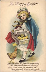 A Happy Easter With Children Ellen Clapsaddle Postcard Postcard