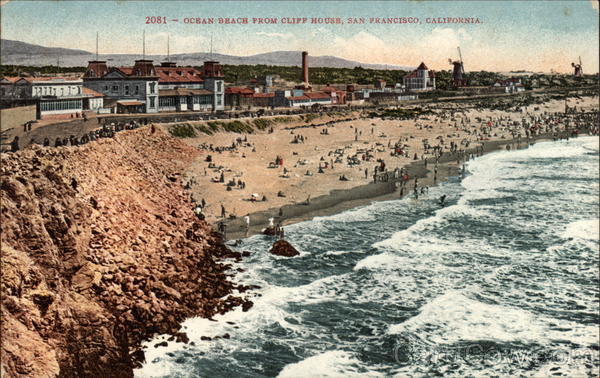 Ocean Beach from Cliff House San Francisco California