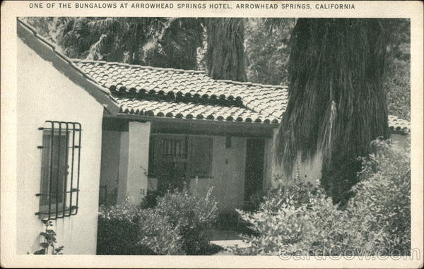 One of the Bungalows at Arrowhead Springs Hotel California