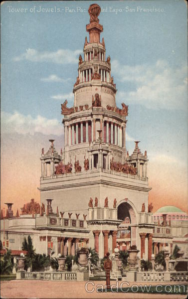 Tower of Jewels, Pan-Pac Intl. Expo. 1915 San Francisco California