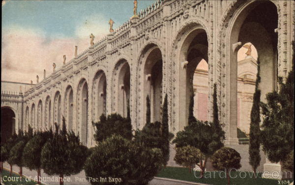 Court of Abundance San Francisco California 1915 Panama-Pacific Exposition
