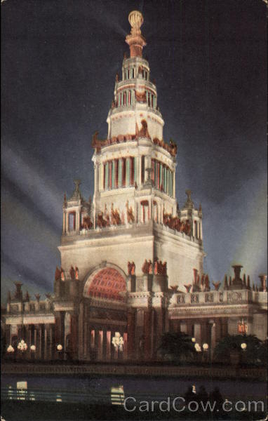 Illumination Tower of Jewels at the Panama Pacific International Exposition San Francisco California