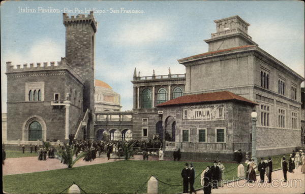 Italian Pavilion San Francisco California 1915 Panama-Pacific Exposition