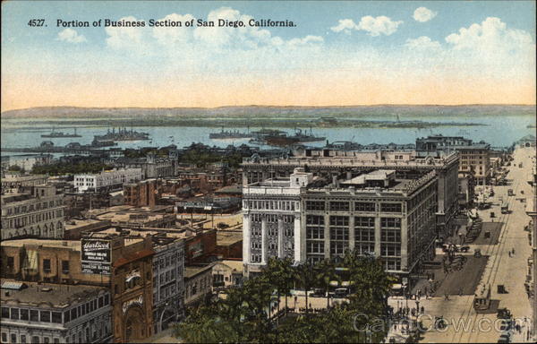 Portion of Business Section San Diego California