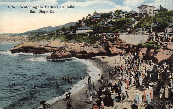 Watching the Bathers, La Jolla San Diego California