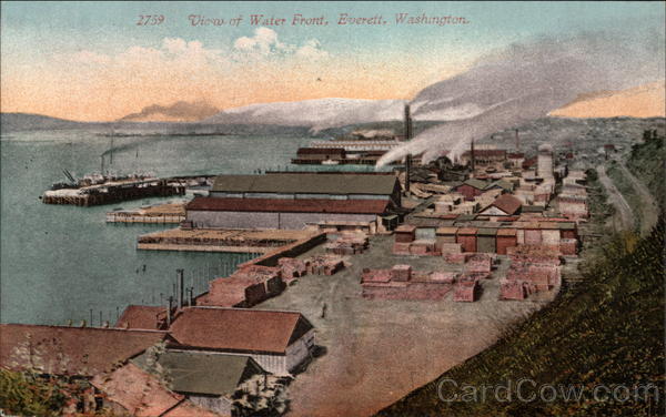 View of Water Front Everett Washington