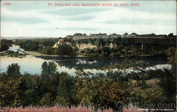 Ft. Snelling and Mississippi River St. Paul Minnesota