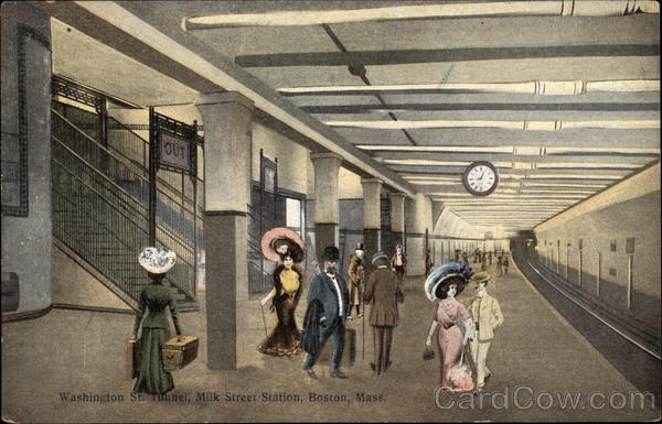 Washington St. Tunnel, Milk Street Station Boston Massachusetts
