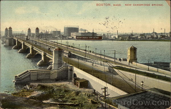 New Cambridge Bridge Boston Massachusetts