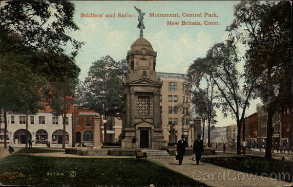 Soldiers' and Sailors' Monument, Central Park New Britain Connecticut