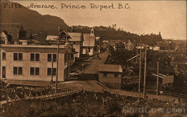 Fifth Avenue Prince Rupert BC Canada British Columbia