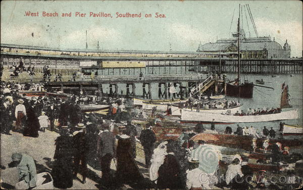 West Beach and Pier Pavilion Southend-on-Sea Essex England