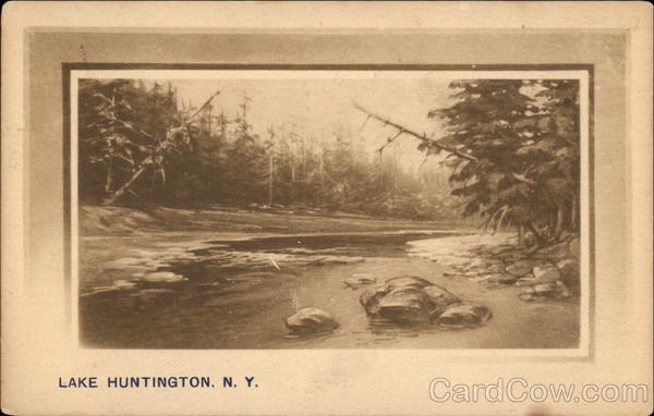 River Scene Lake Huntington New York