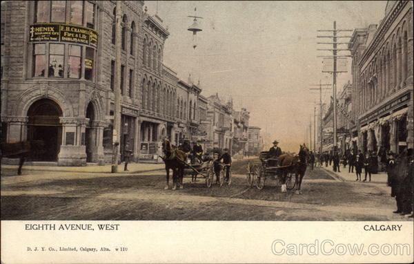 Eighth Avenue, West Calgara AB Canada Alberta
