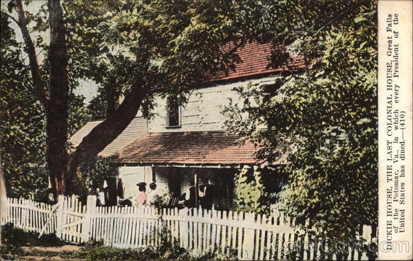 Dicke House, the Last Colonial House Potomac Virginia