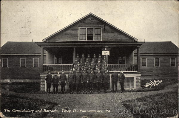 The Constabulary and Barracks, Troop D Punxsutawney Pennsylvania