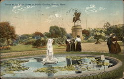 Venus at the Bath, Scene at Public Garden Postcard