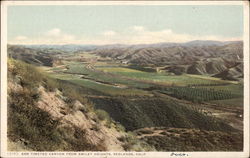 San Timeteo Canyon from Smiley Heights Redlands, CA Postcard Postcard