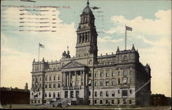 Wayne County Building Postcard