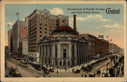 Intersection of Euclid Avenue and East Ninth Street Cleveland, OH Postcard Postcard