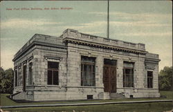 New Post Office Building Ann Arbor, MI Postcard Postcard