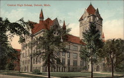 Central High School Postcard