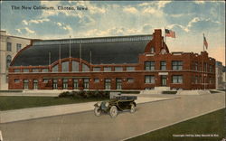 The New Coliseum Clinton, IA Postcard Postcard