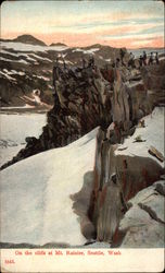 On the cliffs at Mt. Rainier Postcard