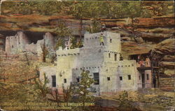 View of Taos Indian Pueblo and Cliff Dwellers Ruins View of Taos Indian Pueblo and Cliff Dwellers Ruins