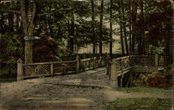Bridge in Riverton Park Portland, ME Postcard Postcard
