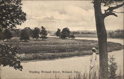 Winding Welland River Postcard