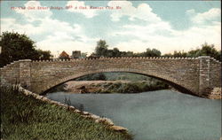 The Oak Street Bridge, 50th & Oak Kansas City, MO Postcard Postcard