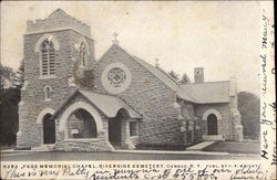 Page Memorial Chapel, Riverside Cemetery Oswego, NY Postcard Postcard
