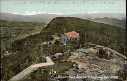 Summit of Mt. Tom, Showing Upper Station Holyoke, MA Postcard Postcard