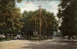 Bedford Park Stamford, CT Postcard Postcard