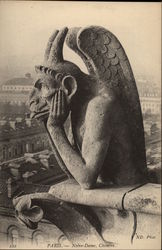 Notre Dame, Chimere Postcard
