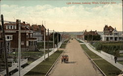 13th Avenue Looking West Postcard
