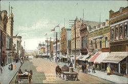 Eighth Avenue in Calgary Postcard