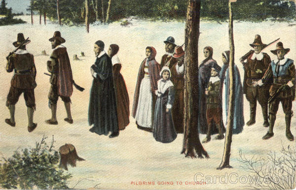 Pilgrims Going To Church Nantucket Massachusetts