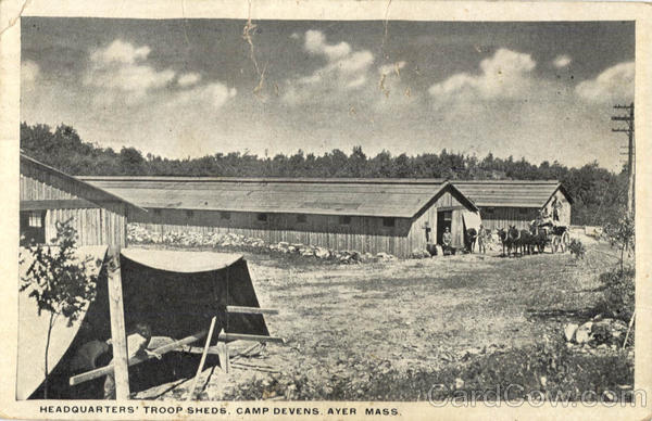 Headquarters Troop Sheds Ayer Camp Devens Massachusetts