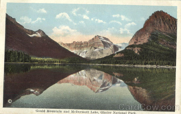 Gould Mountain And McDermott Lake Glacier National Park Montana