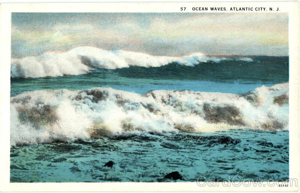 Ocean Waves Atlantic City New Jersey