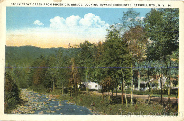 Stony Clove Creek From Phoenicia Bridge Catskills New York