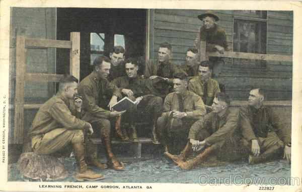 Learning French , Camp Gordon Atlanta Georgia