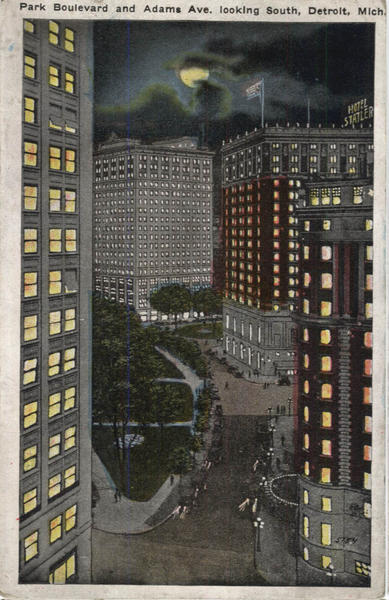 Park Boulevard And Adams Ave Detroit Michigan