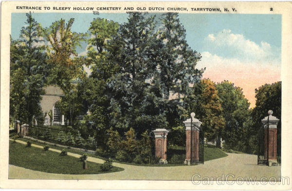 Entrance To Sleepy Hollow Cemetery And Old Dutch Church Tarrytown New York